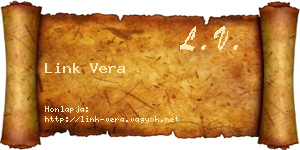 Link Vera névjegykártya